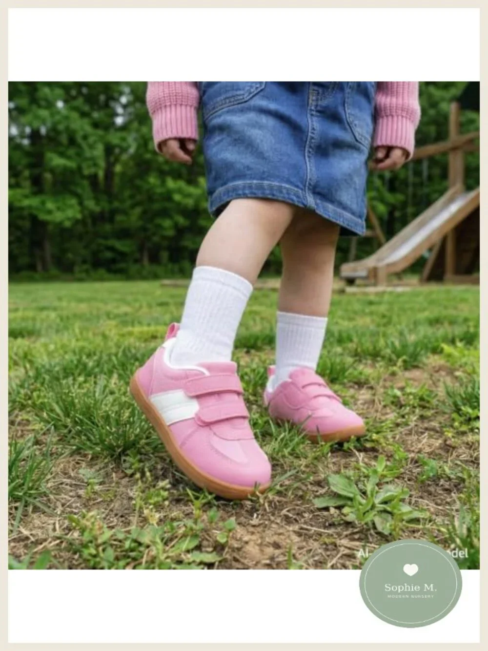 Toddler Barefoot Shoes Boys Girls Sneakers Wide Toe Box Non Slip Hook-and-Loop